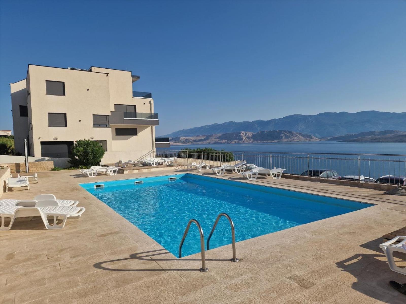 Studio Apartma Pag Blue Ocean 1 With Sea View Pag Town Extérieur photo